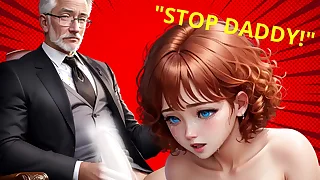 Step-Grand-Daddy's big dick cum's in brashness involving firsthand teen in tutor assignment